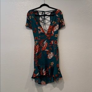 NEW PLT emerald cross tie dress